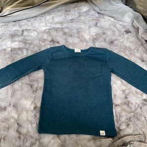 LuLu and Roo Blue jay long sleeve pocket shirt